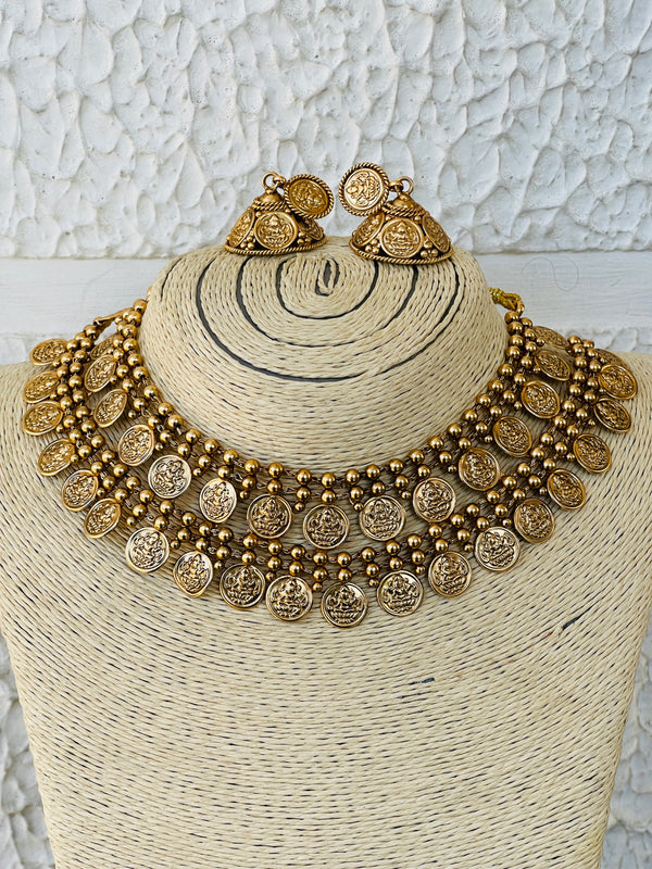 Double Layer Coin Necklace