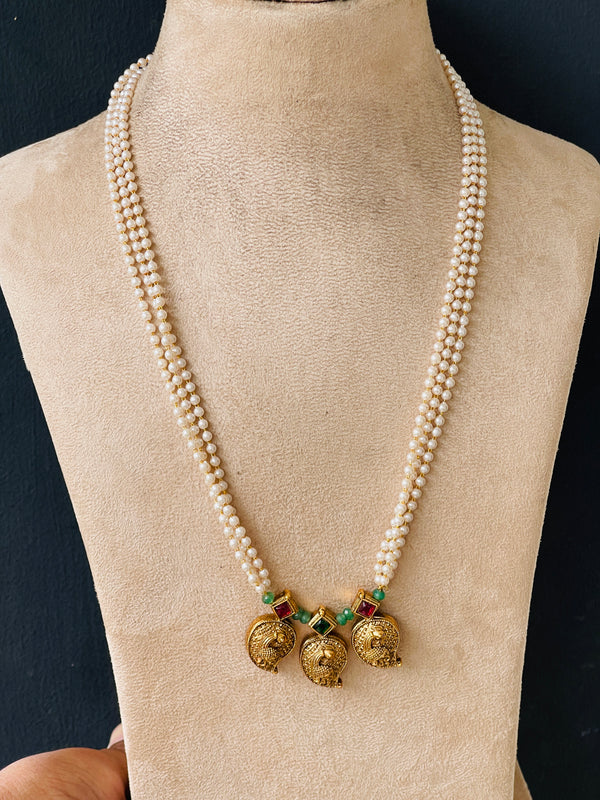 Long Pearl Maanga Necklace