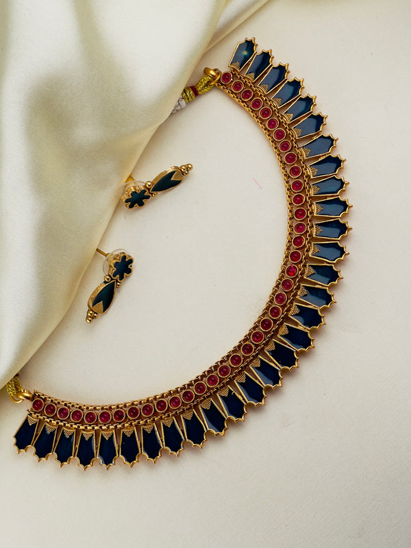 Blue Palakka Necklace