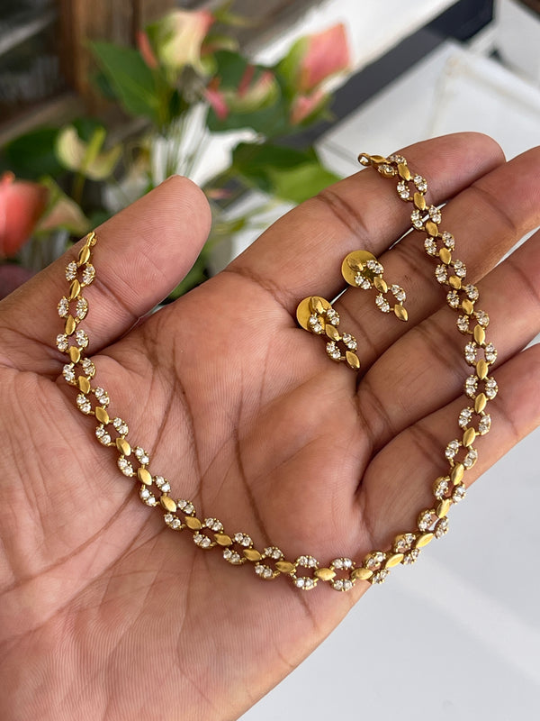 Premium Stone and Gold Chocker