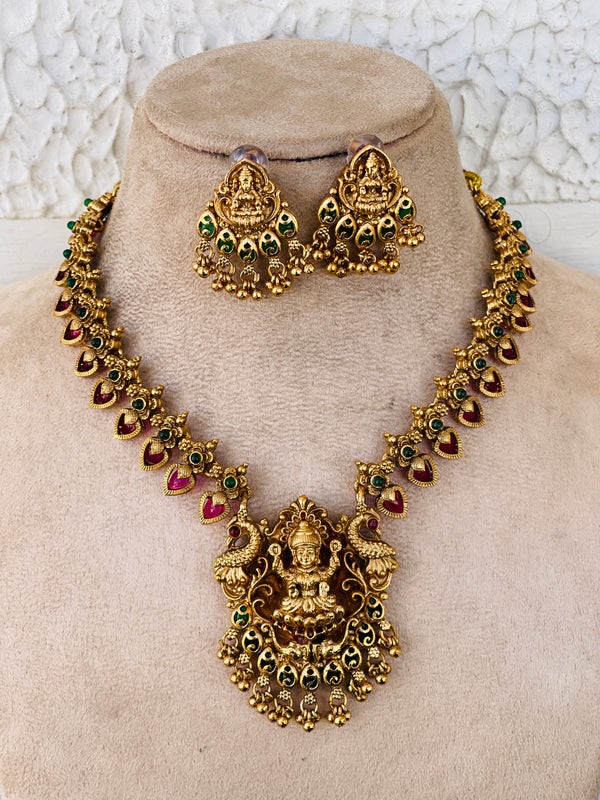 Ruby Goddess palakka necklace