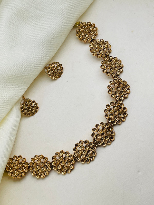 Gold Flower Necklace