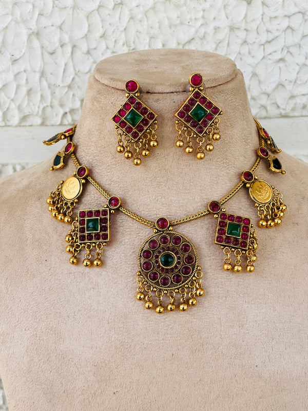 Multi Design Coin Necklace