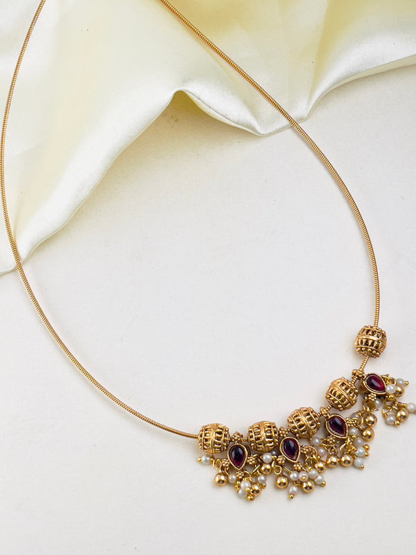 Reversible Emerald Ruby Necklace
