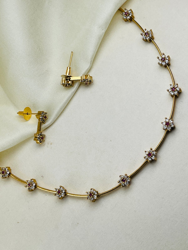 Ruby Diamond Statement Necklace