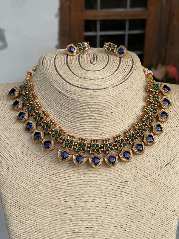 Blue Palakka Necklace