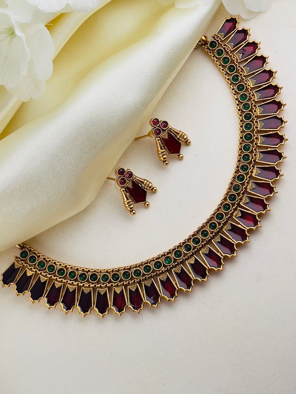 Red Palakka Necklace