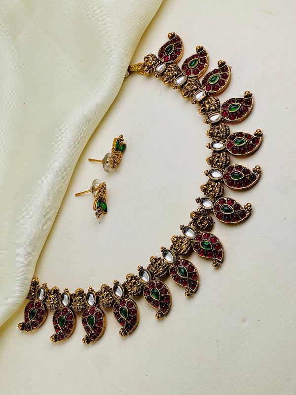 Multi Kundan Maanga Necklace