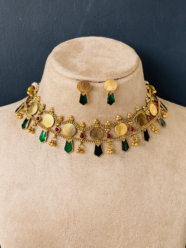 Emerald Coin Palakka Chocker