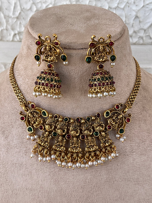 Multi colour stone Goddess chocker