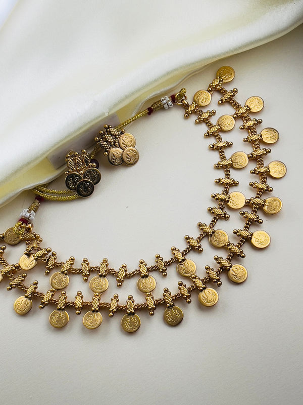 Antique Double Layer Coin Necklace