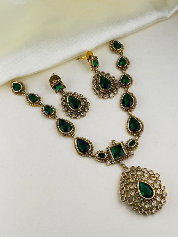 Premium Brass Jyothika Inspired Necklace
