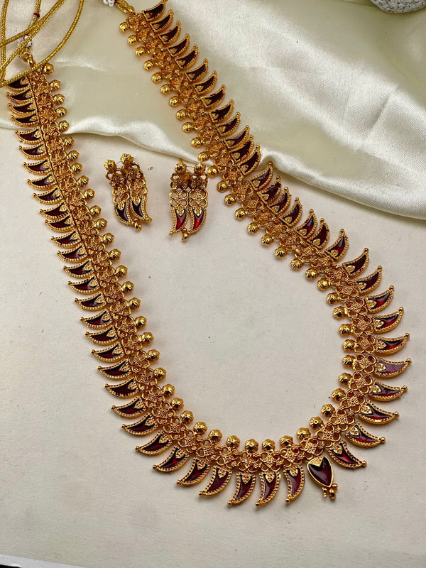 Antique Dark Ruby Long Haaram