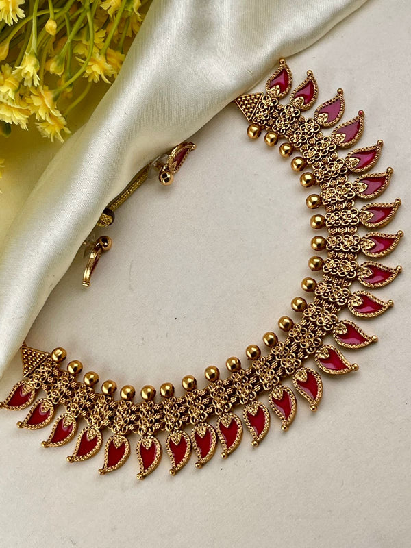 Antique Ruby palaka Necklace