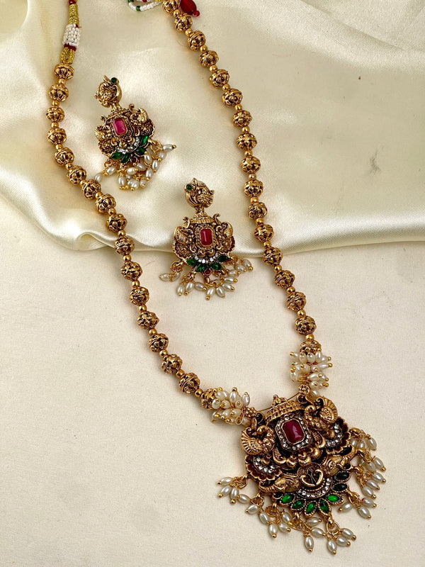 Ruby and Emerald Pearl Haaram
