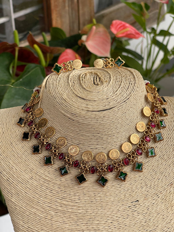 Premium Coin Palakka Necklace