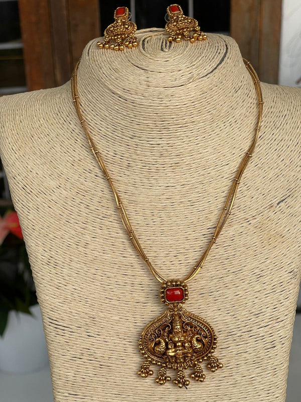Ruby and Emerald Gold Necklace