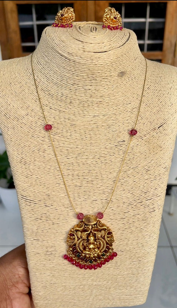 Invisible Goddess with Pink Beads