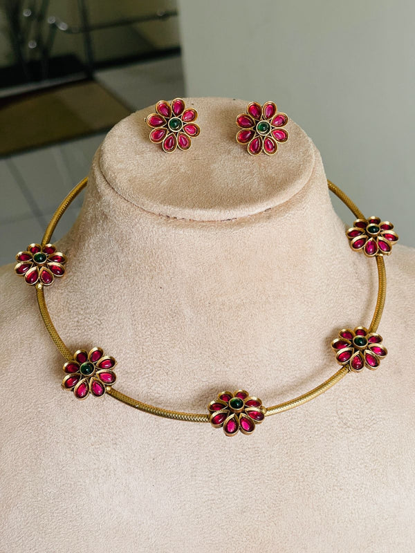 Multi Color Round String Necklace