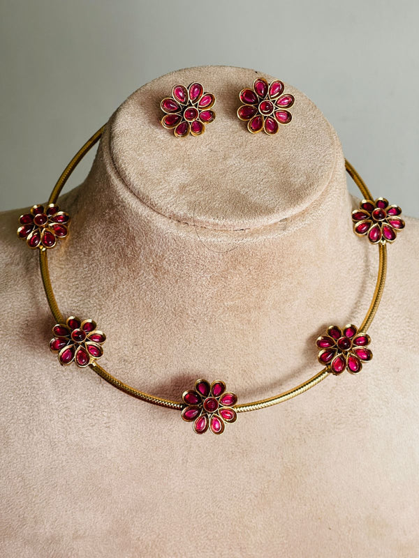 Ruby Round String Necklace