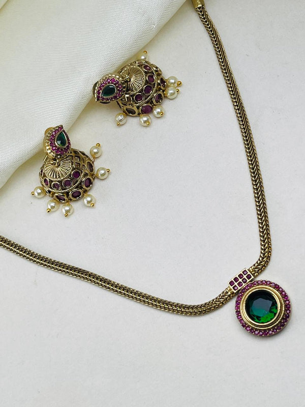 Premium Ruby Diamond Necklace