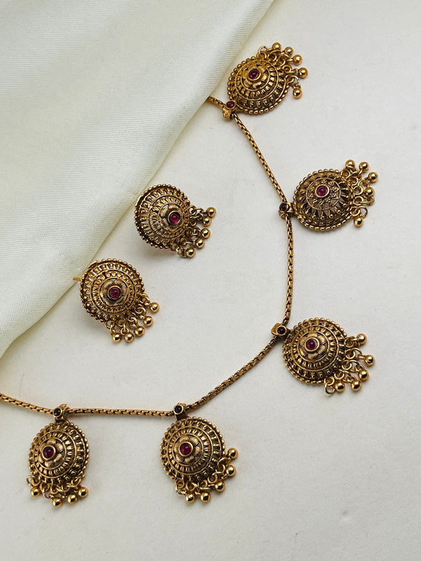 Ruby Anna Ben Inspired Necklace