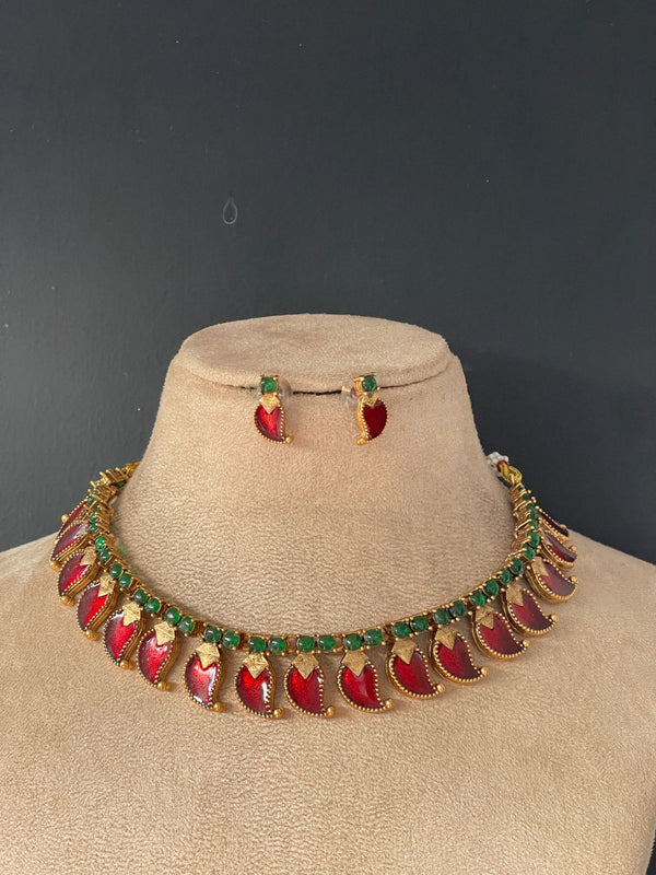 Ruby Palakka Necklace