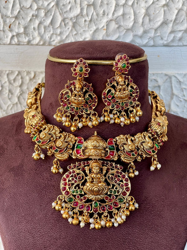 Heavy Bridal Goddess Necklace