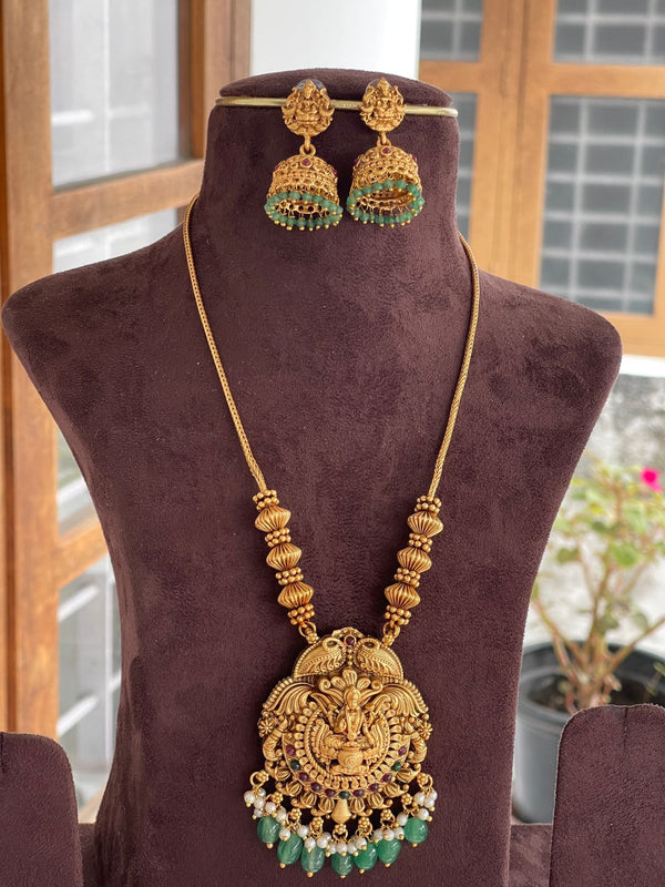 Emerald Goddess Chain With Jumkha