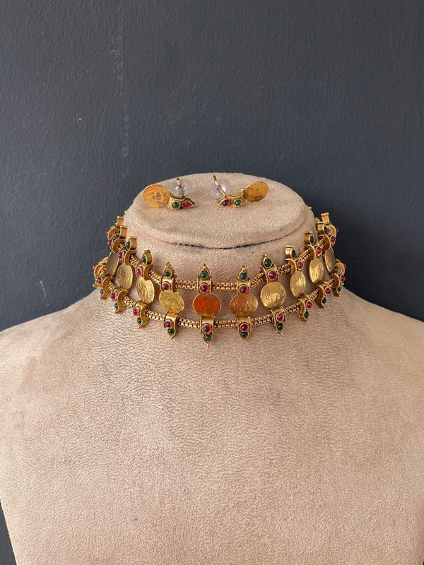 Emerald Coin Chocker