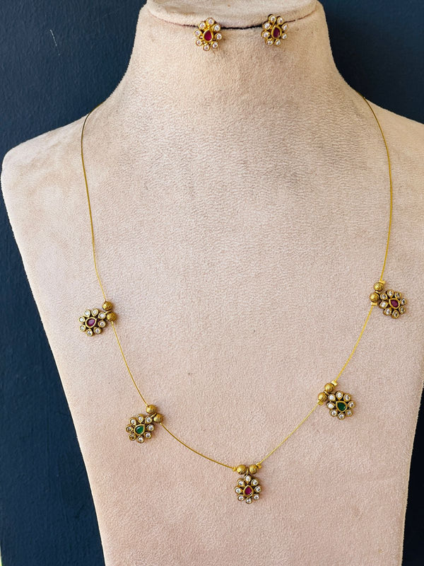 Premium Quality Multi Stone Flower Invisible