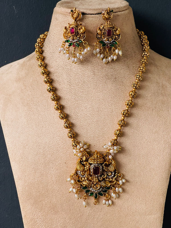 Ruby and Emerald Pearl Haaram