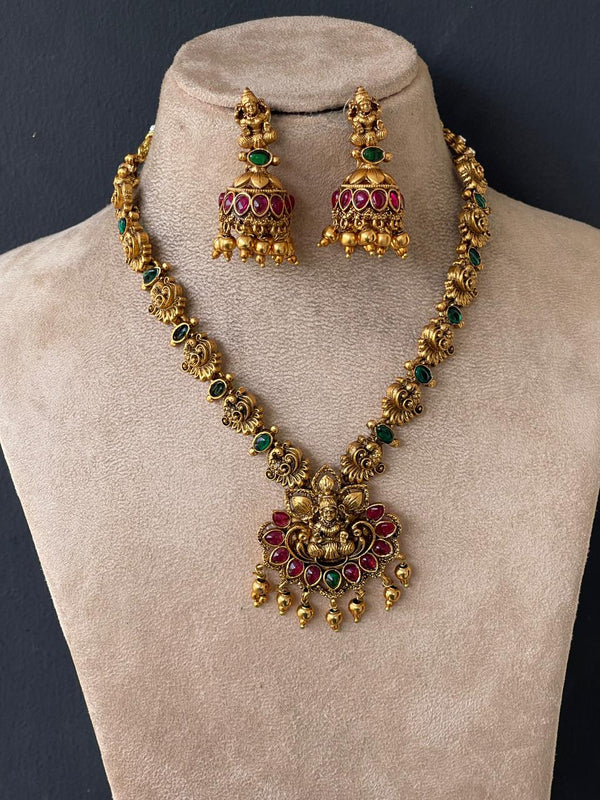 Multi Stone Goddess Haaram