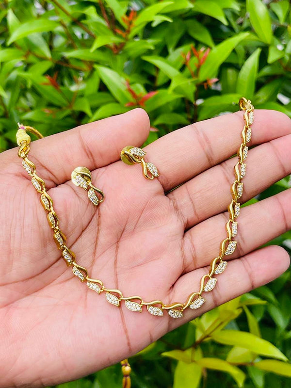 Diamond Stone Statement Necklace