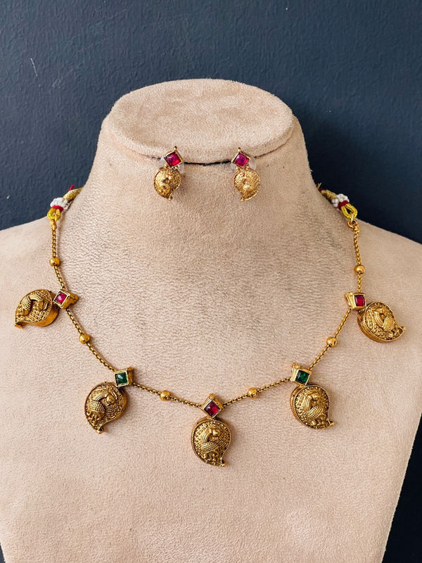 Multi Stone Manga Necklace