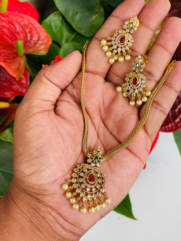 Premium Multi Color DIamond Necklace