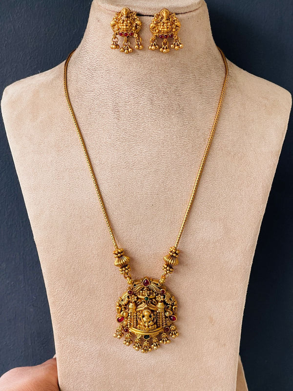 Multi Stone Gold Goddess Haaram