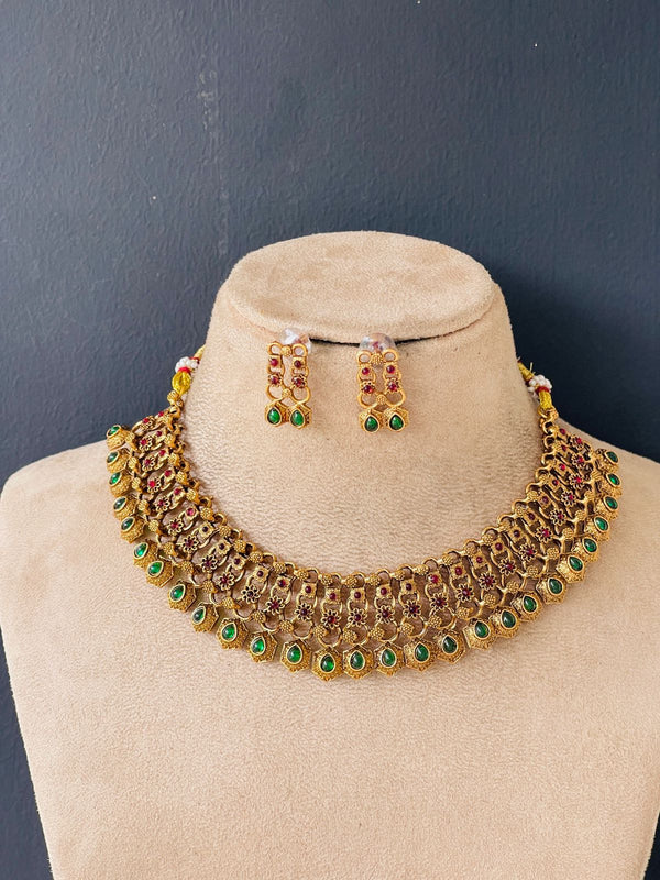 Emerald and Ruby Necklace