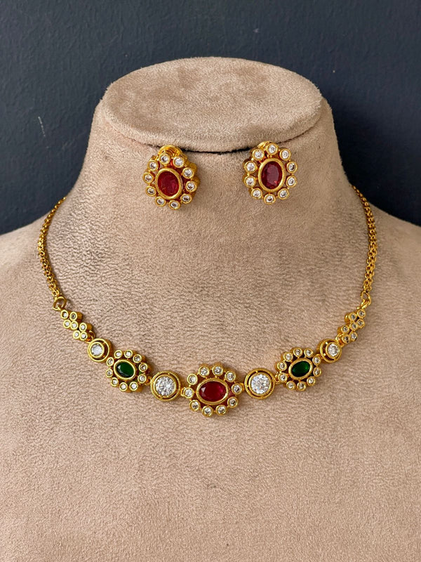 Multi Stone Statement Necklace