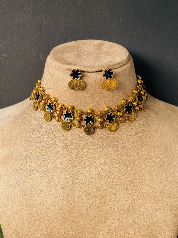 Blue Flower Coin Palakka