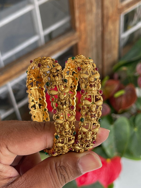 Multi Stone Goddess Bangle (Size 2.6)