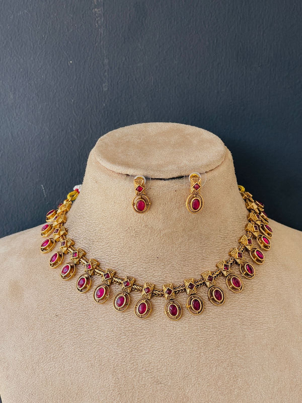 Ruby Gold Necklace